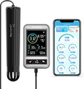 kactoily WiFi Aquarium Water Quality Monitor – 7 Parameter Digital Aquarium Water Tester for pH ORP EC TDS Salinity SG Temp, Freshwater & Saltwater Tanks