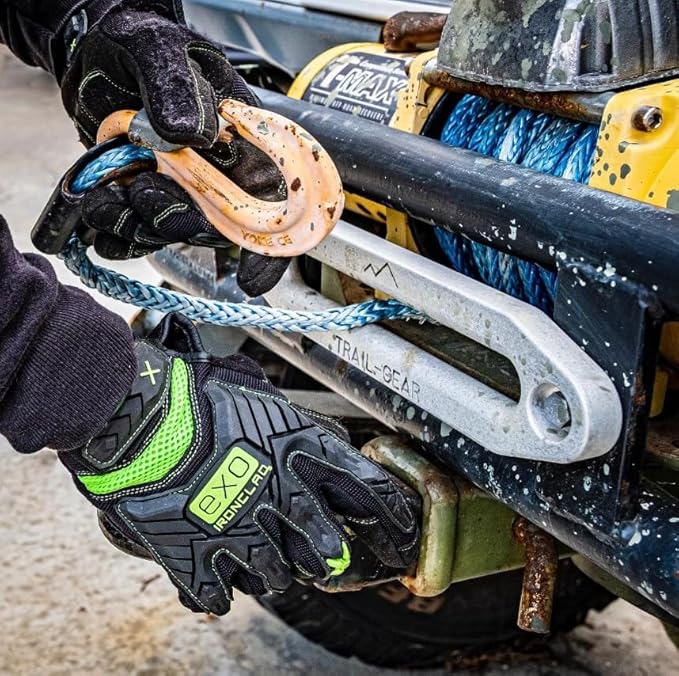 Ironclad mens Small Impact Work Gloves, Black, Small Pack of 1 US
