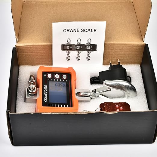Tiandirenhe New Digital Crane Scale 2200lb/1000Kg Dual Power Options Hanging Scale Industrial Heavy Duty Crane Scale LCD Backlight for Farm,Deer,Livestock,Factory,Construction,Hunting CE Certified