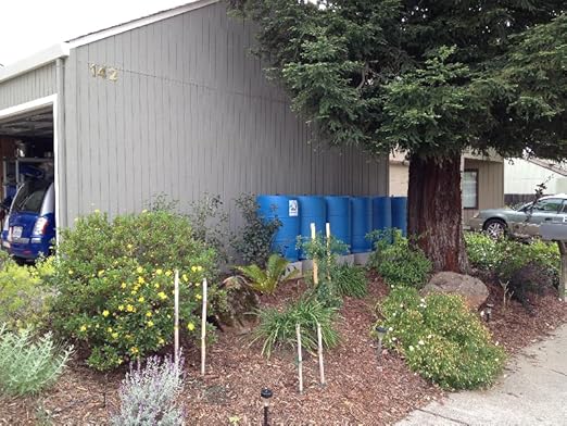 BlueBarrel™ Gravity-Fed Drip Irrigation Kit with Bubbler Emitters: No-Pressure/Low-Pressure Irrigation for Rain Barrels, Rain Tanks, & Cisterns. Made in USA