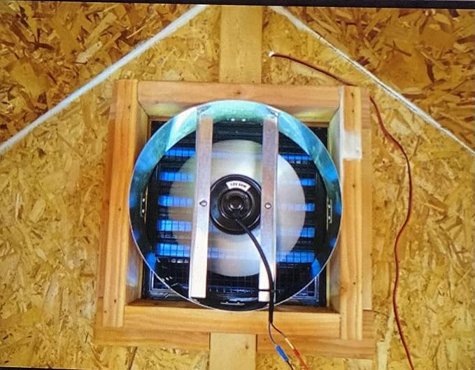 Amtrak Solar Powerful 100-Watt Galvanized Steel Solar Attic Fan Cools, Ventilates Exhaust Your House, Garage or RV and Protects Against Moisture Build-up (Angle Brackets)
