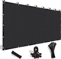 Shade&Beyond Customized Size 90% Sun Shade Cloth with Grommets, 08' X 08' Pergola Shade Cover Canopy, Mesh Tarp Sun Screens for Patio, Outdoor, Garden, Backyard, Black, GN10