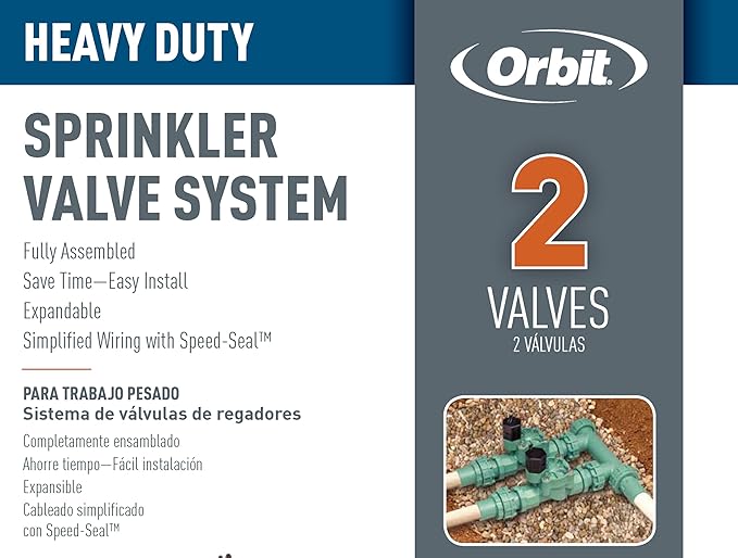 Orbit 57250 2-Valve Heavy Duty Preassembled Manifold