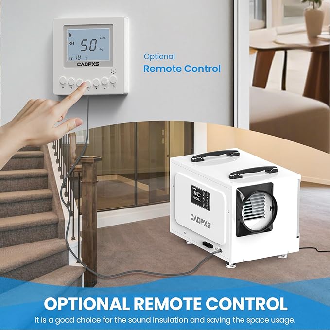 CADPXS Crawl Space Dehumidifier, 125 Pints Commercial Dehumidifiers with Drain Hose, Dehumidifier for Crawlspace, Basements & Water Damage Use, Auto Defrost, cETL Listed, 5 Years Limited Warranty