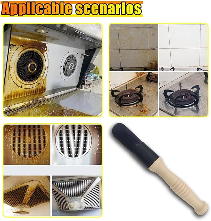 Car Parts Washer Brush, Bullet Head Parts Cleaning Brush for Cleaning Car Interior Exterior, Engine Parts, Wheel Bearing, Boats, Household Grime (Beige)