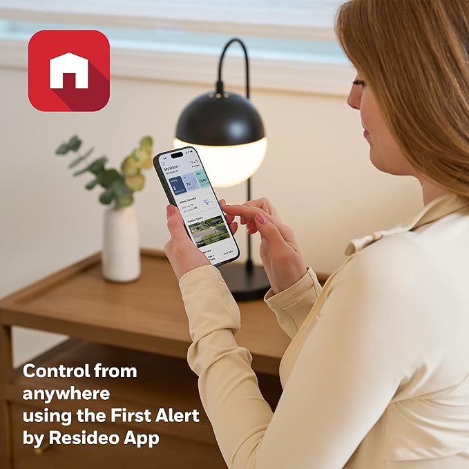 NEW! Honeywell Home Smart Thermostat, Conventional/Heat Pump Compatibility, WiFi Thermostat for Home, X2S, White