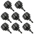 8 Pack 3/4" Garden Hose To 1/4" Irrigation Tubing Adapter, 1/4 Inch Drip Irrigation Tubing To Faucet Garden Hose Adapter 3/4 Inch FHT To 1/4 Inch Supply Line Adapter Fittings