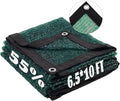 LOVE STORY 6.5x10FT 55% Dark Green Shade Cloth Sun Shade Net with Grommets Sunblock Net Mesh Tarp for Garden,Plants Cover,Greenhouse and Patio