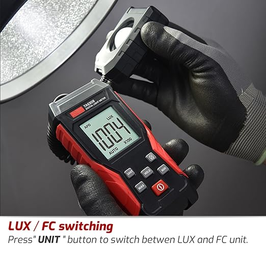 TA630B Luxometer Professional Lux Meter Handheld Light Meter High Accuracy Luxmeter Illuminometer Photometer (TA630B)