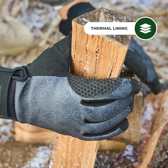FARMER'S DEFENSE Waterproof Winter Work Gloves, Insulated, Touchscreen-Friendly, for Gardening, Snow Shoveling & Outdoor Work