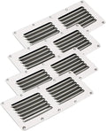 Amarine Made Stainless Steel Stamped Louvered Vent - Rectangular Marine Vents 4-1/2" X 9" - 07723S