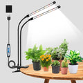 wolezek Grow Lights for Indoor Plants, 6000K 40 LEDs Full Spectrum Plant Grow Lights Indoor, White Grow Lamp with Clip, Auto ON & Off Timer 6/12/16H, 3 Modes, 5-Level Dimmable Brightness