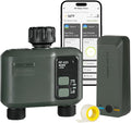WiFi Water Timer for Garden Hose, Sprinkler Timer 2 Zone, Smart Lawn Watering System with WiFi Irrigation Controller, Voice Control, Automatic Irrigation/Rain Delay/Manual Watering D32WT06