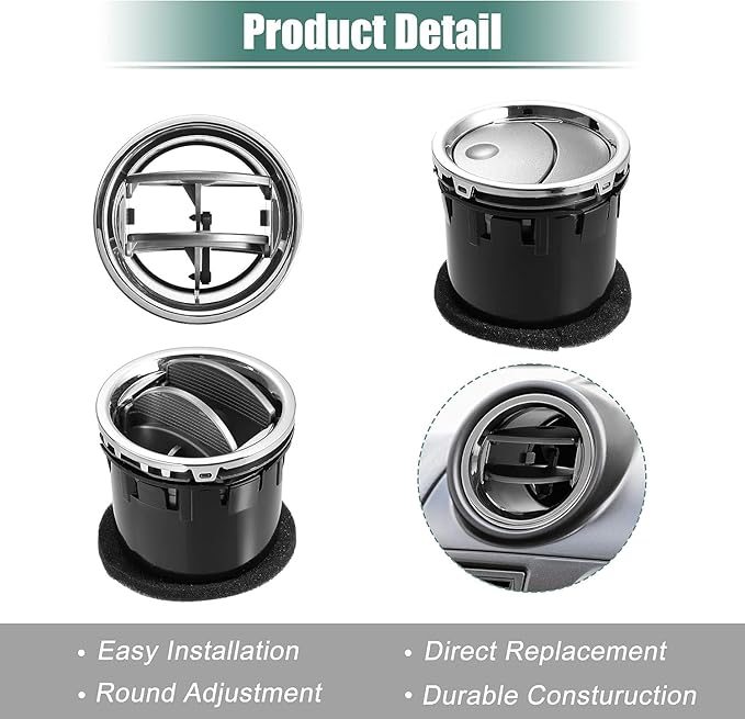Car Vent for Ford F-150 2004-2008 for Lincoln Mark LT 2006-2008 Dashboard AC Heater Air Vent 8L3Z19893BA Front Interior AC Vent 2 Pcs