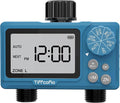 TiFFCOFiO Sprinkler Timer Outdoor, Digital Programmable for Garden Hose, Irrigrtion Timer with Rain Delay and Manual Mode (2 Oulets, 1 Pack)