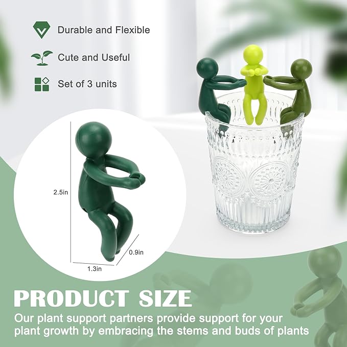 Plant Propagation Friends, Plant Cutting Holder Plant Support for Sprouts, Stems and Shoots, Cute Plant Propagation Buddy Plant Supporters for a Plant Propagation Station or an Indoor Garden