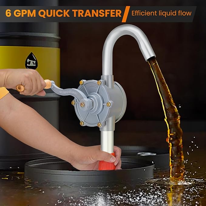 55 Gallon Drum Pump,Barrel Pump Manual Lever Action Barrel Pump for Diesel,Kerosene, Motor Oil Transfer (7131-FANG-1)