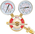 CDL LX75 Heavy Duty Acetylene Regulator CGA510,Forged Brass,Large Tank Gauge Cutting Torch Regulator,0-400PSI Inlet,0-30PSI Outlet