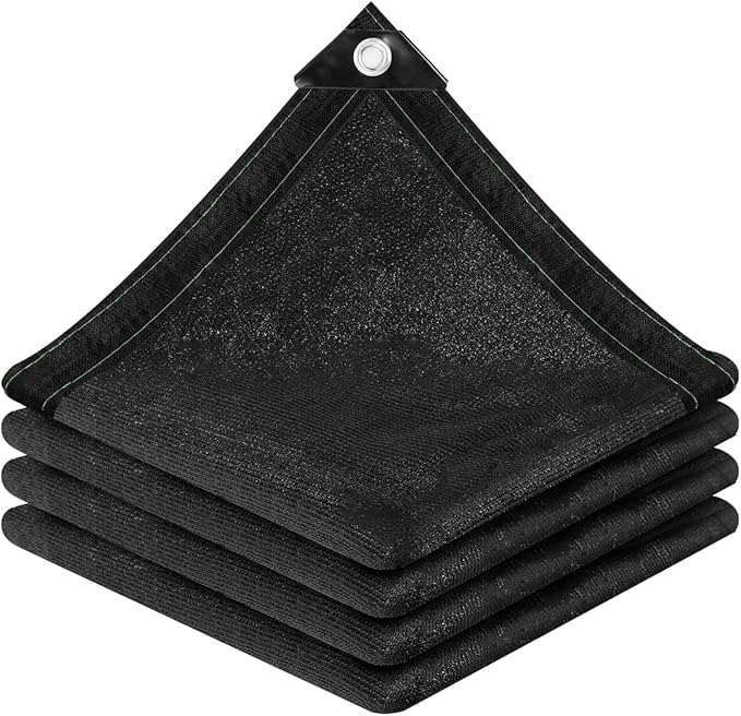 vensovo 90% Shade Cloth Netting with Grommets,10x20 Ft HDPE Heavy Duty Shade Mesh for Outdoor Use, Chicken Coop, Dog Kennel Cover, Greenhouse