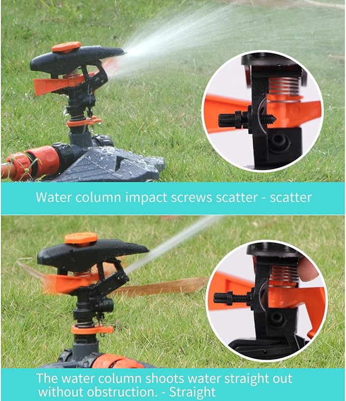 Sprinklers for Yard, Adjustable 360 Degree Rotation Garden Sprinkler Head for Large Area Coverage, Irrigation System for Garden