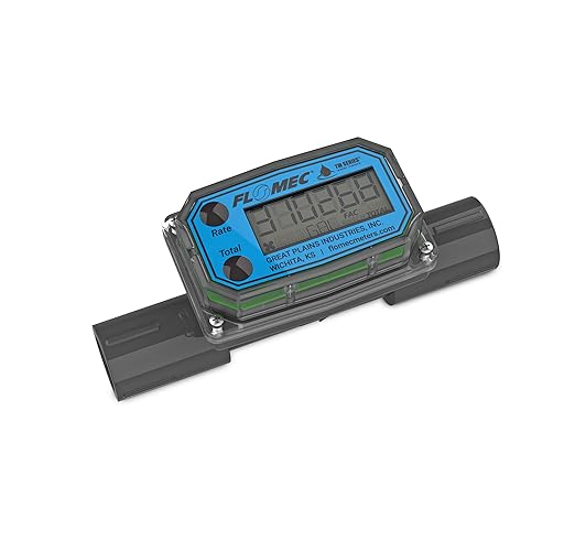 TM Series Turbine Flow Meter for Water Applications, 1/2 inch Female NPT Fittings (TM05NQ9GMA)