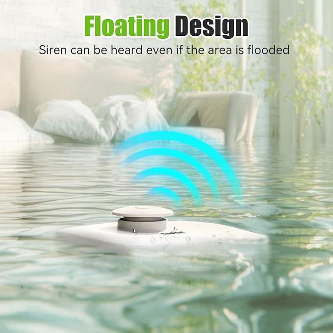 RAINPOINT Floating Remote WiFi Water Leak Detector for Home Basement 3 Pack with Hub,Wireless Siren Alarm Leakage Sensor Email & APP Push Notification Kitchen Sink,Bathroom,Laundry,Warehouse