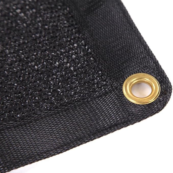 90% Black Shade Cloth, 10X20Ft Garden Sun Shade for Plant Cover, Outdoor Shade Netting with Grommets, Sunblock Mesh Tarp for Patio, Greenhouse, Pergola, Potted Plant, Chicken Coop