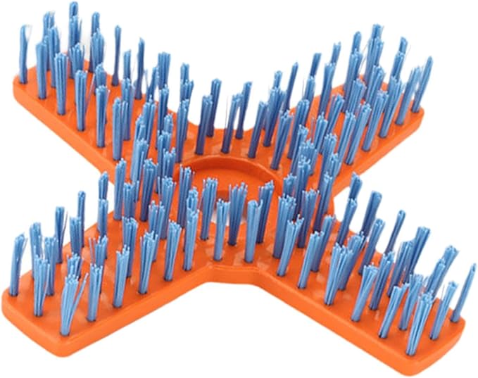 Gralara Lawn Mower Cleaning Brush Mower, Cleaning Tool Nylon Bristles Scrubber Tool for Floor Farm Home Driveway, Electric Lawn Mower, Style C