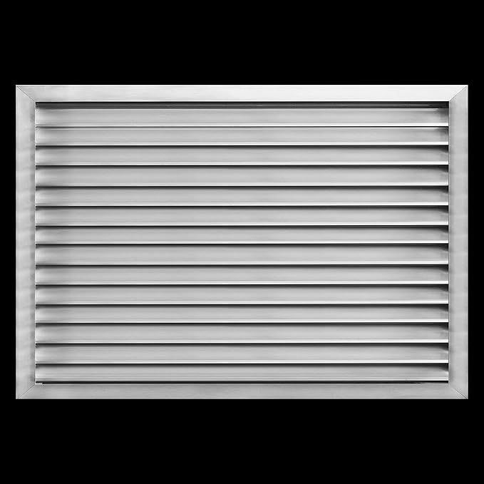 HVAC Premium 36"W x 28"H Aluminum Exterior Gable Louver Vent for Walls & Crawlspace - Weather-Resistant Air Grille with Screen Mesh - [Overall Size 37.75"W x 29.75"H]
