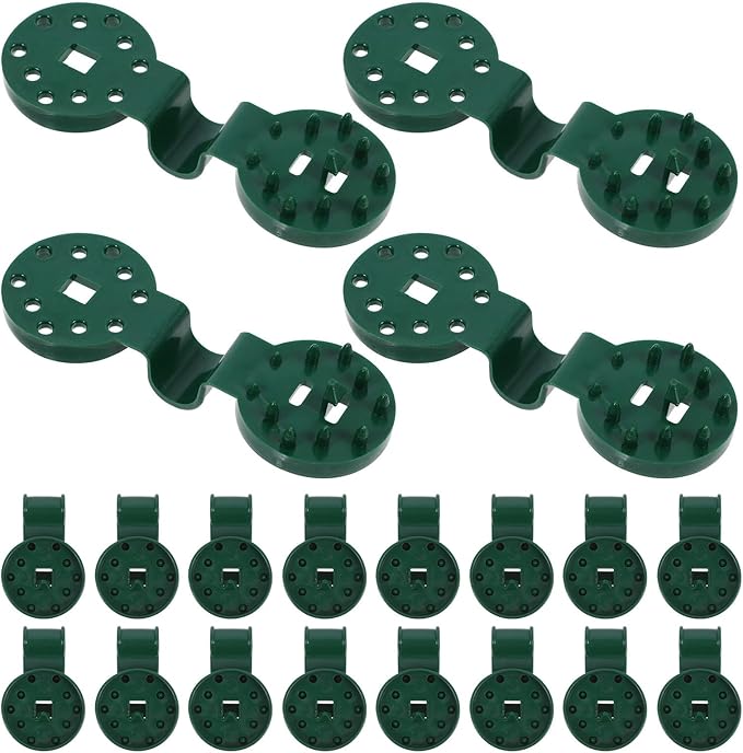 TIDTALEO 50pcs Green Shade Cloth Clips Garden Net Clamps for Greenhouse Film Fixing Sturdy Backyard Agricultural Net Accessories