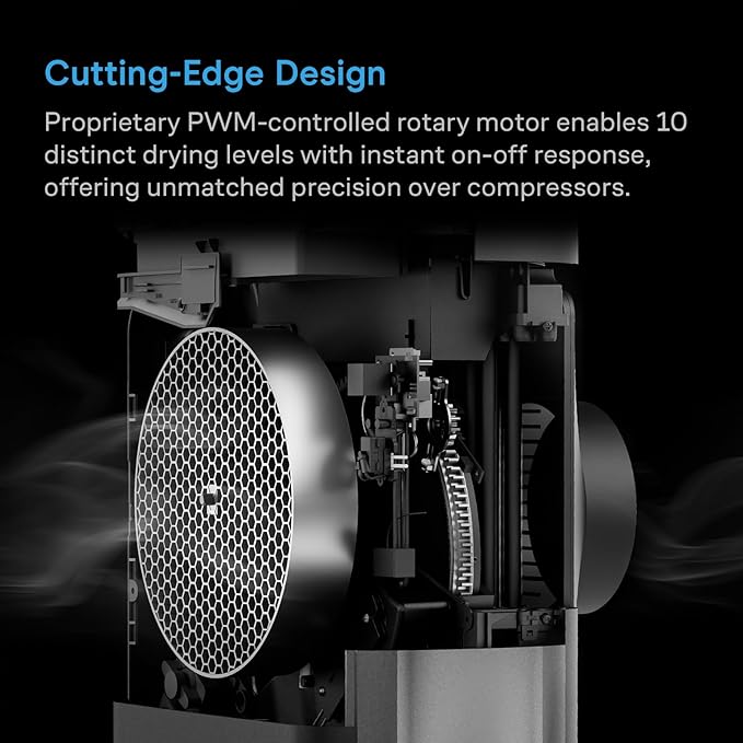 AC Infinity HYDRONE 7, Smart Plant Dehumidifier, Humidity VPD Control, 10 Drying Levels, Precise Rotary Motor, Dynamic AI Targeting, Effective in Hot/Cold Environments, up to 8x8 Grow Tents