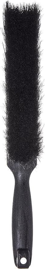 SPARTA Flo-Pac Counter Brush, Bench Brush, Dustpan Brush with Long Lasting for Counters, Floors, And Fireplace, 8 Inches, Black, (Pack of 12)
