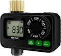 RESTMO Sprinkler Timer for Outdoor Hose Faucet, Up to 11h59m Programmable Watering Timer for Soaker Hose, Filling, Misting with Brass Inlet & Large Dial, Rain Delay/Manual/Automatic Irrigation System