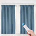 Electric Motorized Curtain Rail Track with Remote Control, 7-13.78ft Smart Curtains System Smartphone App Control for Alexa, Google Home, Automatic Curtain Opener