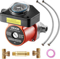 VEVOR Hot Water Recirculating Pump, with Bypass Valve, Instant Recirculation Pump Kit with Timer, Adapter, Circulation Circulator System, Stainless Steel Head, 0.13 HP 110-120V, for Tank Water Heaters