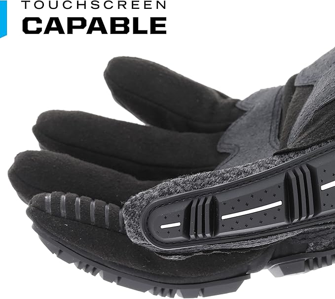 Mechanix Wear ColdWork M-Pact Winter Work Gloves - Insulated Wind & Water Resistant Heavy Duty Work Gloves - Impact Protection - Machine Washable - Medium - Black & Grey
