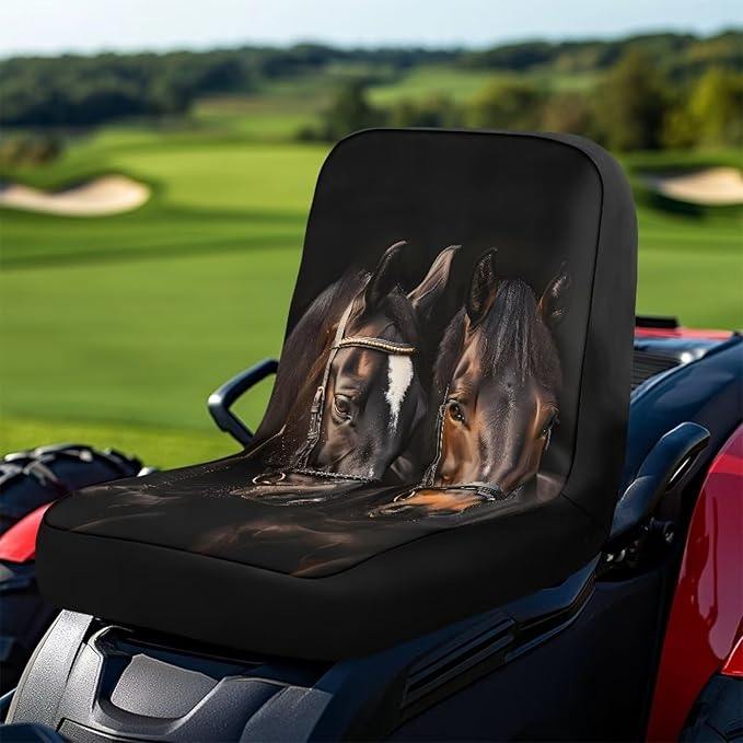 Horse Riding Lawn Mower Seat Cover for Tractor Accessories,Universal Fit Tractor Seat Cover Compatible with Cub Cadet, Lawn Tractor Seat Cover