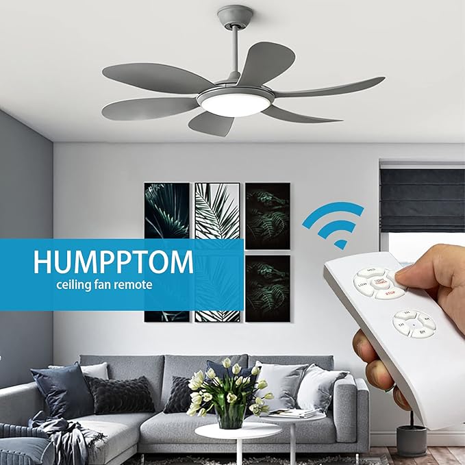 Humpptom 2 Pack Fan Remote Control Kit, Small Size Receiver Ceiling Fan Remote Control Control for Hunter/Harbor Breeze/Westinghouse/Honeywell/Other Ceiling Fan Humpptom Small Size