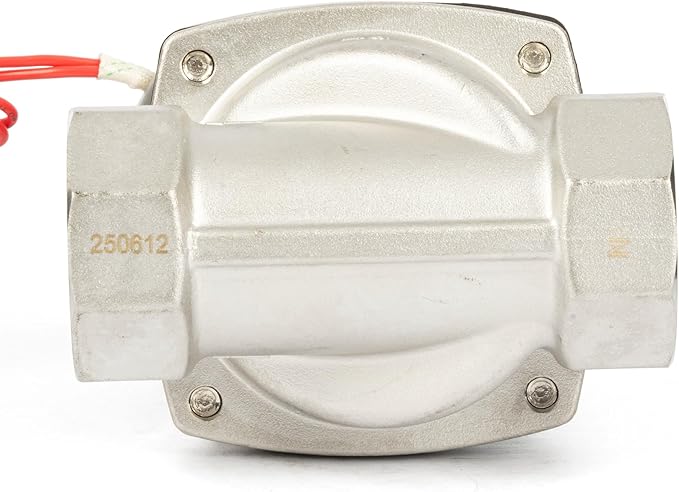 U.S. Solid Smart WiFi Stainless Steel Solenoid Valve, 1-1/2", 110V AC, Normally Closed, App Remote Control for Irrigation & Automation