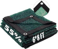 LOVE STORY 6x8FT 55% Dark Green Shade Cloth Sun Shade Net with Grommets Sunblock Net Mesh Tarp for Garden,Plants Cover,Greenhouse and Patio