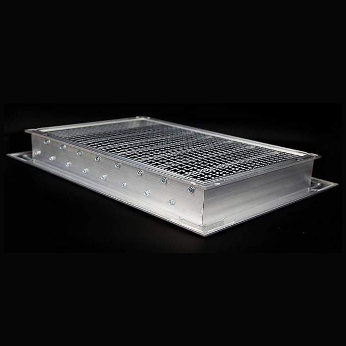HVAC Premium 10"W x 12"H Aluminum Exterior Gable Louver Vent for Walls & Crawlspace - Weather-Resistant Air Grille with Screen Mesh - [Overall Size 11.75"W x 13.75"H]