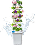 35 Plants Hydroponic Tower, Hydroponics Growing System Tower, Hydroponics Tower with Timer Automatic Watering, Vertical Hydroponic Tower, Planter Germination Kit for Herbs Vegetables Fruits