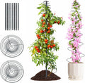 2 Pack Spiral Metal Garden Trellis for Climbing Plants Outdoor - 12-58" Adjustable Heavy Duty Anti-Tip Support for Sweet Pea,Berry,Cucumber,Outdoor Garden Plant Tower for Backyard, House Flower Pots