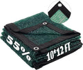 LOVE STORY 10x12FT 55% Dark Green Shade Cloth Sun Shade Net with Grommets Sunblock Net Mesh Tarp for Garden,Plants Cover,Greenhouse and Patio