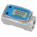 3/4" Digital Water Meter and Fuel Meter Diesel Meter - NPT Thread Flowmeter (0.8-13.2 GPM) for Diesel, Gasoline, Kerosene, Oil, Water - Supports Gallon, Liter, m³