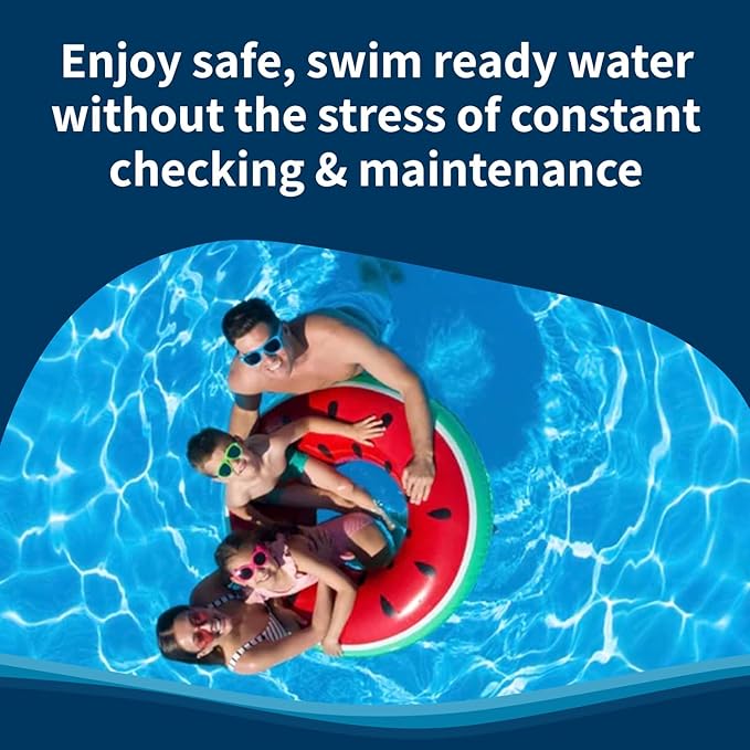 Crystal Smart Water Monitor for Salt Water Pools & Hot Tubs - 24/7 Continuous Digital Water Testing with App Notifications & Customized Chemical Dosing (New Model)