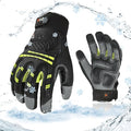 Vgo... -4℉ or above Winter Waterproof High Dexterity Heavy Duty Mechanic Glove, Anti-vibration, Anti-abrasion, Touchscreen (S,Green,GA8954FW)