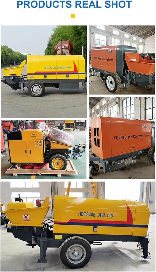 Concrete Pump Machine 8 to 35 Cubic Meter Per Hour Output with Vertical 20 to 150 Meter and Horizontal 50 to 500 Meter Conveying Distance High Efficiency Trailer Concrete Pump Customizable Models