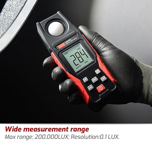 TA630A Luxometer Professional Lux Meter Handheld Light Meter High Accuracy Luxmeter Illuminometer Photometer (TA630A)