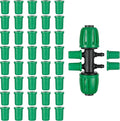 1/4 Barb Connector Plug Cap, Rubber Plug Fitting for 1/4 Hose Irrigation System(40PCS/Pack)